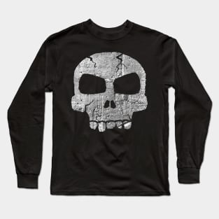 Weathered Skull Painting Long Sleeve T-Shirt